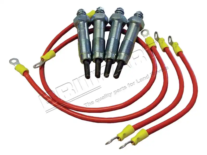Sonderangebot Glühkerzensatz Land Rover Serie 2-3, 2,25 Diesel, da1057 Komplettset mit Kabel