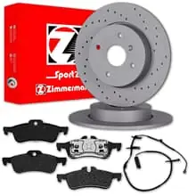 Angebot Zimmermann SPORT BREMSSCHEIBEN + BELÄGE HINTEN passend für MINI R50 R52 R53