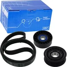 SKF KEILRIPPENRIEMENSATZ SPANNROLLE für MERCEDES A+B-KLASSE W169 W245 ohne Klima Preis Gesenkt