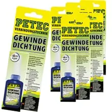 6x 97216 PETEC GEWINDEDICHTUNG 15 GRAMM BLAU DVGW GEPRÜFT DICHTSTOFF DICHTUNG Günstig