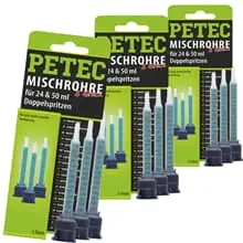 3x3er PACK PETEC MISCHROHR STATIKMISCHROHR FUER 24 & 50 ML SPRITZE DOPPELSPRITZE Rabatt