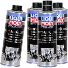 5x 500ml LIQUI MOLY PRO-LINE MOTORSPÜLUNG MOTORREINIGER ÖL ZUSATZ BENZIN/DIESEL Markenprodukt