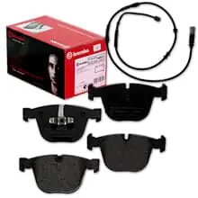 Schnäppchen brembo BREMSBELÄGE + WARNKONTAKT HINTEN passend für BMW 7er F01 F02 F04
