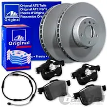Super-Preis ATE BREMSSCHEIBEN 348mm + BELÄGE VORNE passend für BMW 5er E60 E61 + 6er E63 E64