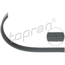 TOPRAN KEILRIPPENRIEMEN 863mm passend für BMW 3er E46 5er E39 CITROËN BERLINGO Billig