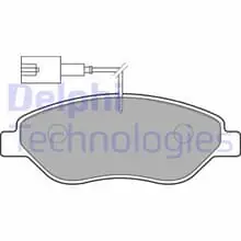 Günstig DELPHI BREMSBELÄGE SATZ VORDERACHSE FÜR ALFA ROMEO MITO FIAT BRAVO STILO LANCIA
