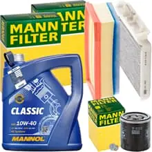 Angebot MANN INSPEKTIONSPAKET+5L MANNOL 10W-40 ÖL passend für 1.6SCe 115 PS DACIA DUSTER