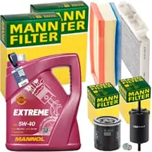 MANN INSPEKTIONSPAKET+5L MANNOL 5W-40 ÖL passend für DACIA DUSTER 1.6 SCe 115 PS Preiswert