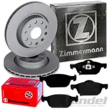 Zimmermann BREMSSCHEIBEN 296mm + BELÄGE VORNE passend für HONDA ACCORD 8 CU CW Preis Gesenkt