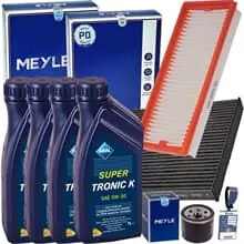 Sonderangebot MEYLE INSPEKTIONSPAKET+ARAL 5W30 passend für SMART 451 FORTWO COUPE CABRIO