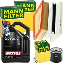 MANN INSPEKTIONSPAKET+5L MOTUL 5W-30 MOTORÖL passend für RENAULT KANGOO 1.5 dci Aktuell