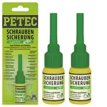 Schneller Versand 2x 5g FLASCHE PETEC SCHRAUBENSICHERUNG SUPERFEST GRÜN SCHRAUBENKLEBER