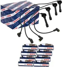 Top-Angebot BOSCH ZÜNDKERZEN+ZÜNDKABEL passend für LAND ROVER RANGE ROVER II P38A 3.9-4.6