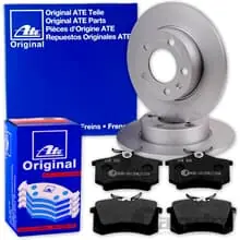 Schnäppchen ATE BREMSSCHEIBEN 253mm + BELÄGE HINTEN für SKODA OCTAVIA 5E Limo Combi