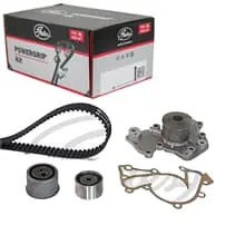 GATES ZAHNRIEMENSATZ + WASSERPUMPE passend für HYUNDAI SANTA SONATA TRAJET Echt