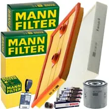 MANN FILTER INSPEKTIONSPAKET passend für AUDI A1 8X SKODA FABIA 3 VW POLO 6R TSI Echt