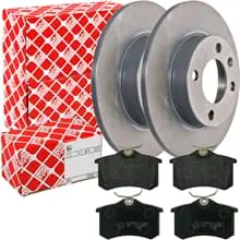 FEBI BREMSSCHEIBEN 239mm BELÄGE HINTEN passend für VW GOLF 2 3 PASSAT 35i SYNCRO Rabatt