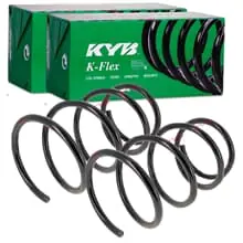 2X KYB K-FLEX FAHRWERKSFEDERN VORNE PASSEND FÜR LINKS+RECHTS Schneller Versand