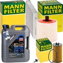 Heißes Angebot MANN INSPEKTIONSPAKET+5L LIQUI MOLY 5W-30 ÖL passend für OPEL ASTRA K 1.6 CDTI
