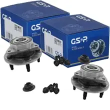2X GSP RADLAGER-SATZ VORNE BEIDSEITIG HINTEN PASSEND FÜR CHEVROLET CAMARO Echt