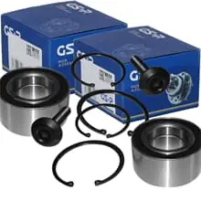2X GSP RADLAGER-SATZ VORNE BEIDSEITIG HINTEN PASSEND FÜR AUDI 80 90 A4 A6 Super-Preis