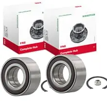 Billig 2X FAG RADLAGER-SATZ VORNE HINTEN PASSEND FÜR ALFA ROMEO 156 FIAT BRAVO DOBLO