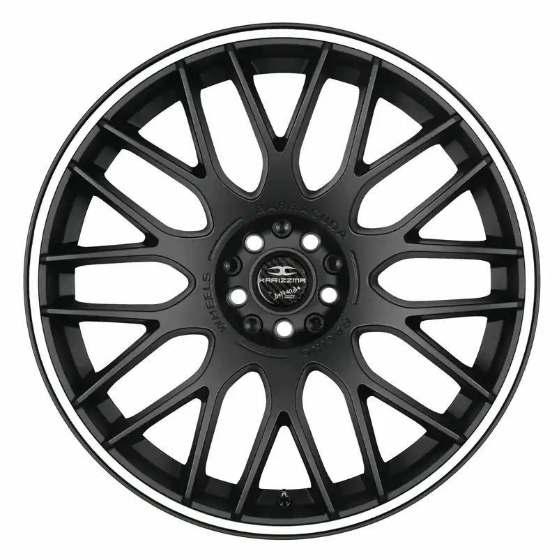 Ausverkauf Barracuda Karizzma Alufelge 9x20 ET37 5x112 Mattblack Puresports Color Trim weiss