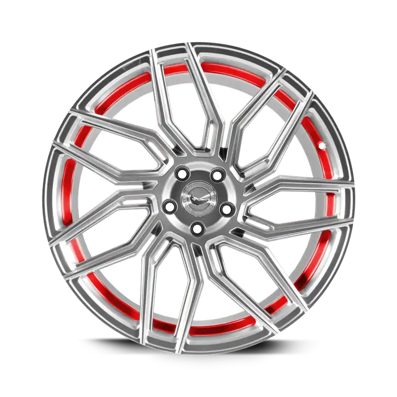 Barracuda Dragoon Alufelge 8,5x20 ET30 5x110 Silver undercut Trimline red Neu