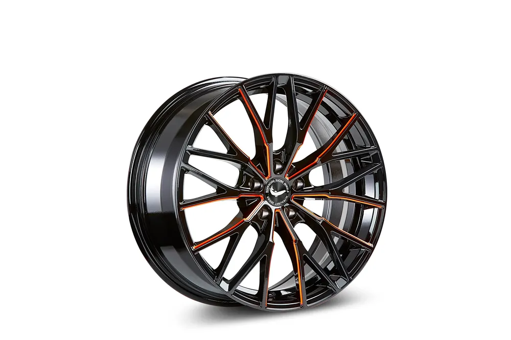 Barracuda Project 3.0 Alufelge 8,5x20 ET28 5x112 Black gloss Flashorange Preisreduziert