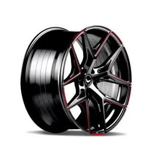 Solange Der Vorrat Reicht Barracuda Razzer Alufelge 9,5x21 ET35 5x112 Flash RED Puresports gefräst