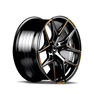 Barracuda Razzer Alufelge 8,5x20 ET43 5x112 Flash ORANGE Puresports gefräst Versand Am Gleichen Tag