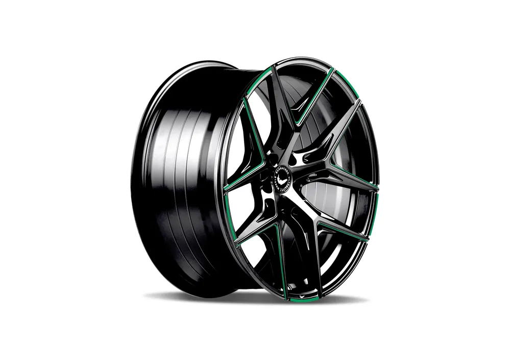 Neuheit Barracuda Razzer Alufelge 10,5x21 ET35 5x112 Flash GREEN Puresports gefräst