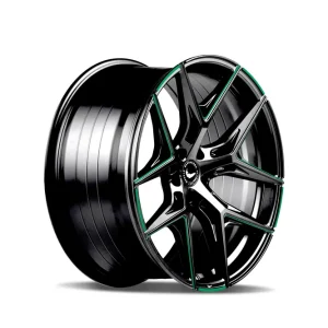 Jetzt Kaufen Barracuda Razzer Alufelge 9,5x22 ET25 5x112 Flash GREEN Puresports gefräst