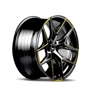 Barracuda Razzer Alufelge 8,5x19 ET33 5x112 Flash YELLOWGOLD Puresports gefräst Versand Am Gleichen Tag