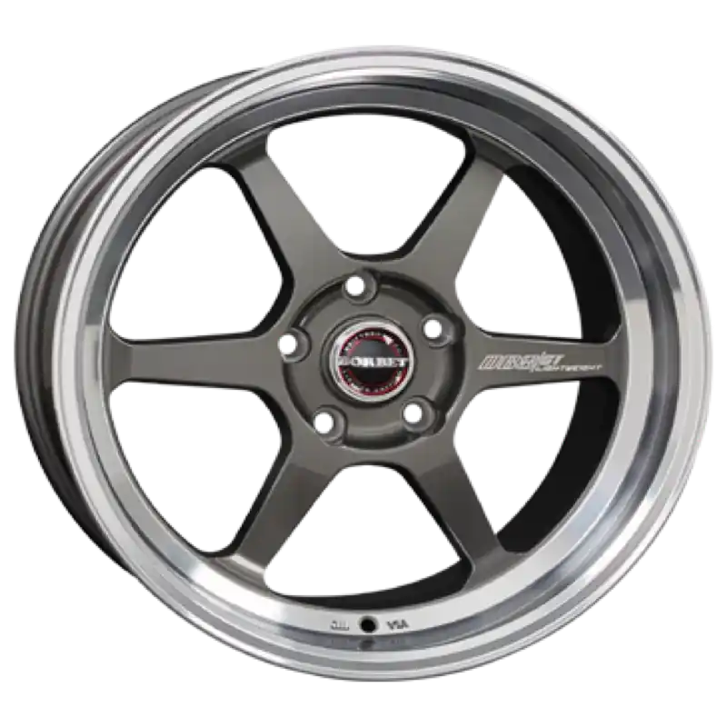 Meistverkauft Borbet DB8GT graphite rim polished Alufelge 8.5x18 ET40 5x108/72.5