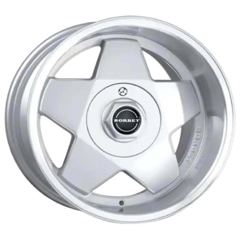 Borbet A silver polished Alufelge 7x15 ET35 5x112/72.5 Top-Seller