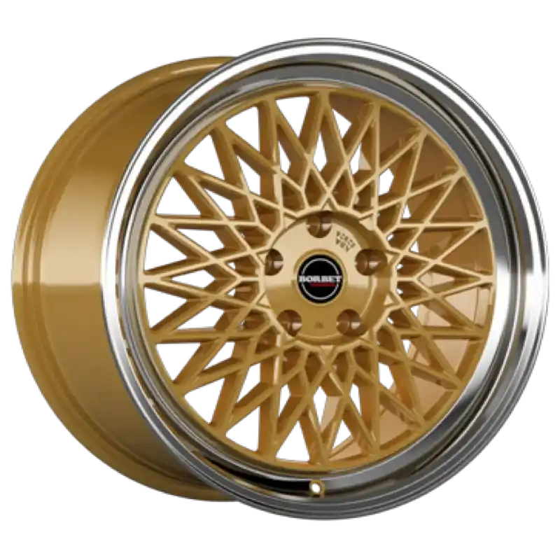 Versand Am Gleichen Tag Borbet B gold rim polished Alufelge 8x18 ET45 5x112/66.5