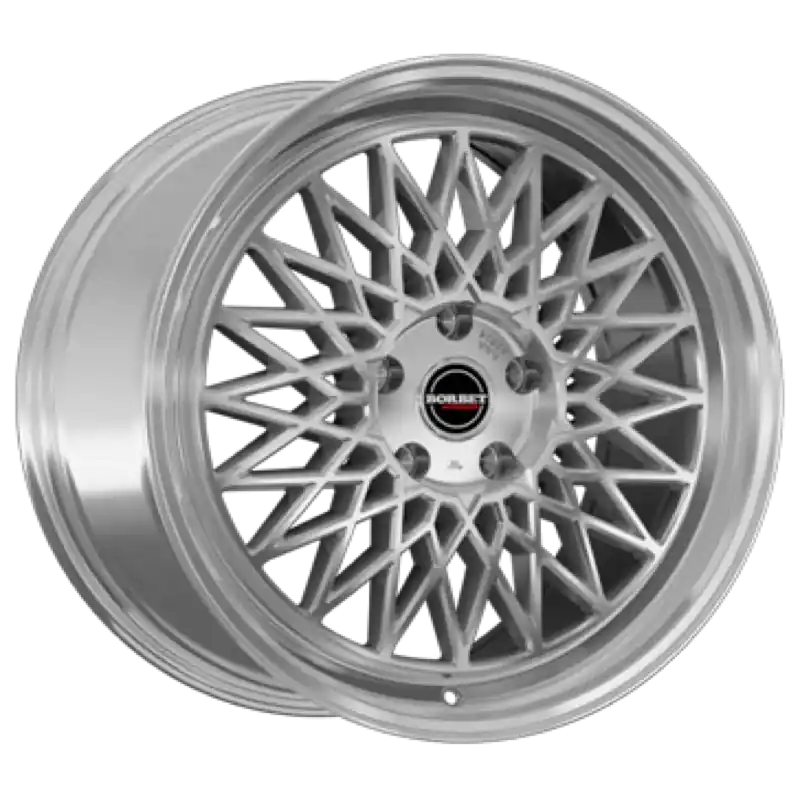 Borbet B silver rim polished Alufelge 8.5x19 ET45 5x112/66.6 Highlight