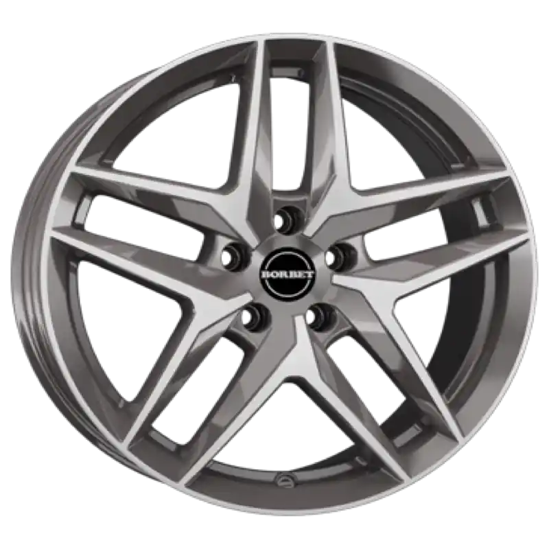Begrenztes Angebot Borbet Z mistral anthracite glossy polished Alufelge 7.5x18 ET44 5x112/66.6