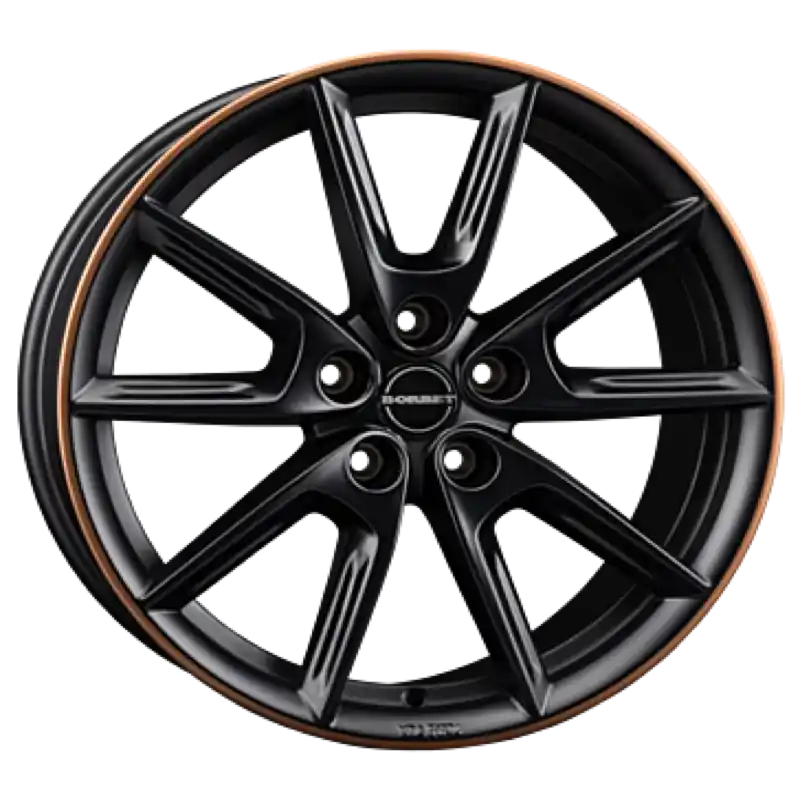 Borbet LX18 black matt rim copper Alufelge 8x18 ET44 5x112/57.1 Bestpreis