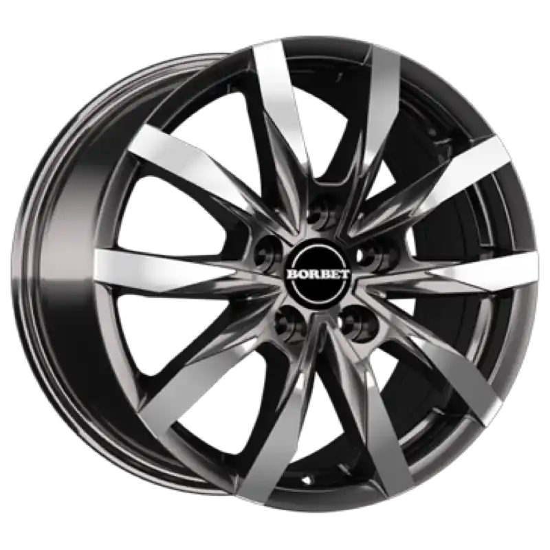 Borbet CW5 mistral anthracite glossy polished Alufelge 6.5x16 ET60 5x160/65.1 Top-Preis