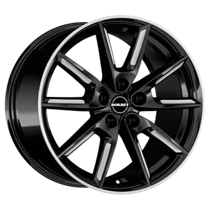 Preis Gesenkt Borbet LX19 black matt silver spoke rim Alufelge 8x19 ET50 5x112/66.5