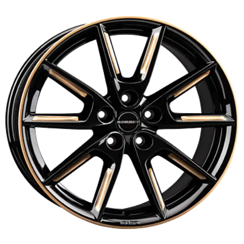 Borbet LX19 black glossy gold spoke rim Alufelge 8x19 ET50 5x114.3/72.5 Nur Für Kurze Zeit