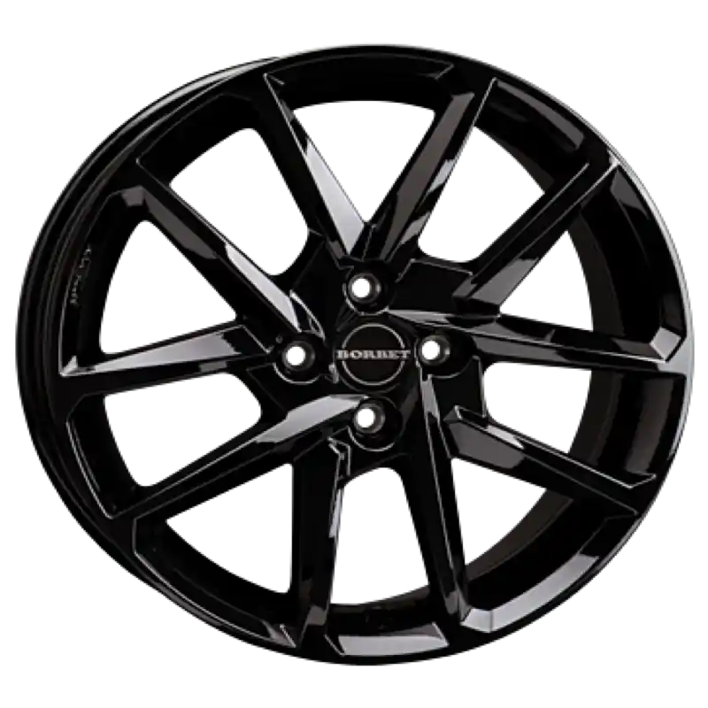 Highlight Borbet N black glossy Alufelge 7x17 ET37 4x108/72.5