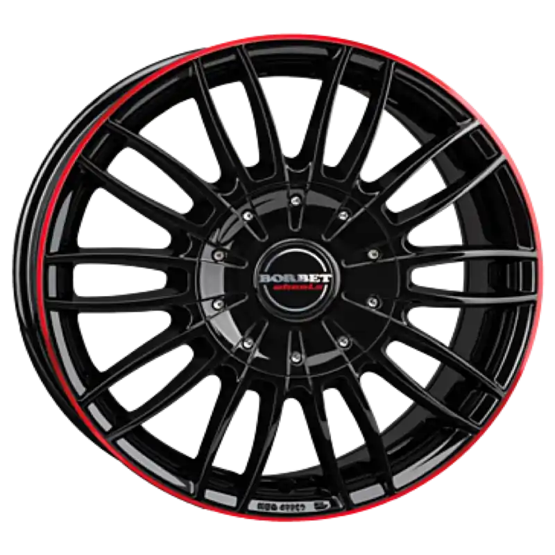 Sale Borbet CW3 black glossy red ring Alufelge 7.5x18 ET40 5x127/71.6