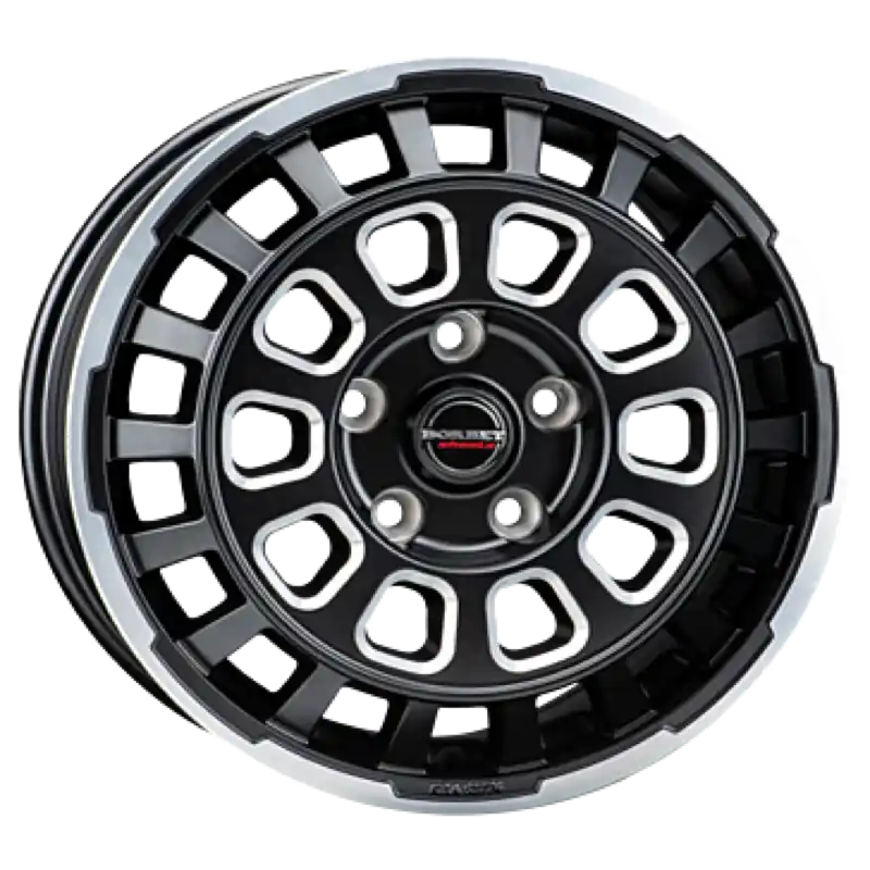 Borbet CW7 black rim window polished matt Alufelge 8x18 ET55 6x139.7/93.1 Sonderangebot