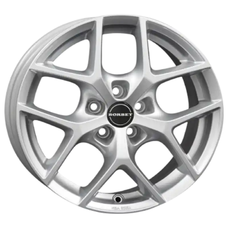 Preiswert Borbet Y crystal silver Alufelge 6.5x18 ET38 5x114.3/66.1