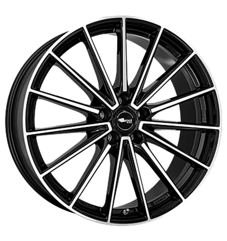 Brock B43 Schwarz Glanz Voll-Poliert Alufelge 9x20 ET40 5x120/64.1 Neuheit