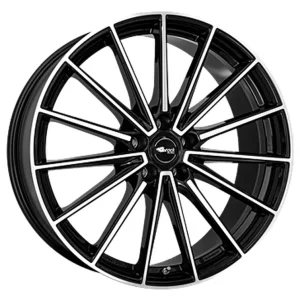 Brock B43 Schwarz Glanz Voll-Poliert Alufelge 10x20 ET66 5x112/66.6 Wochenendangebot