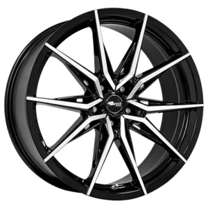 Preisknaller Brock B42 Schwarz Glanz Voll-Poliert Alufelge 8.5x20 ET48 5x112/66.6